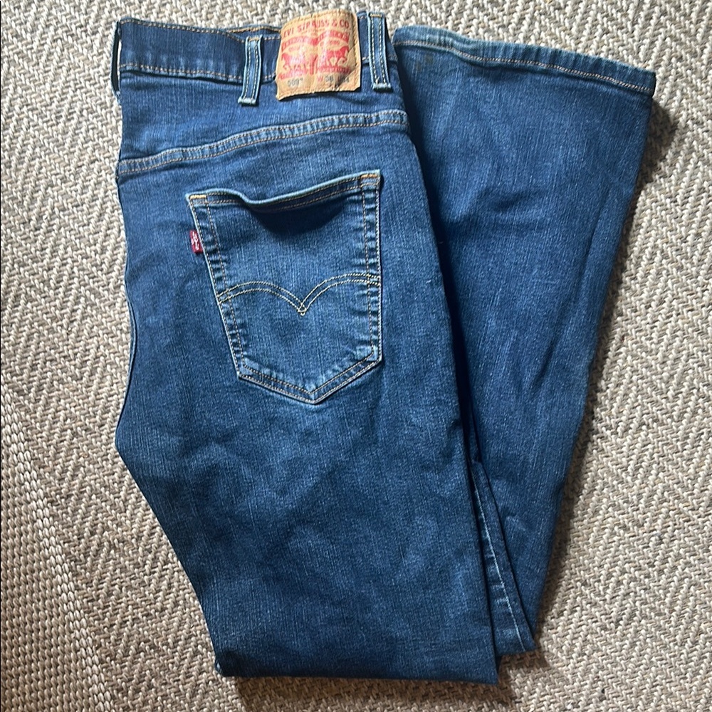 Levi's Blue Bootcut Jeans Classic Style